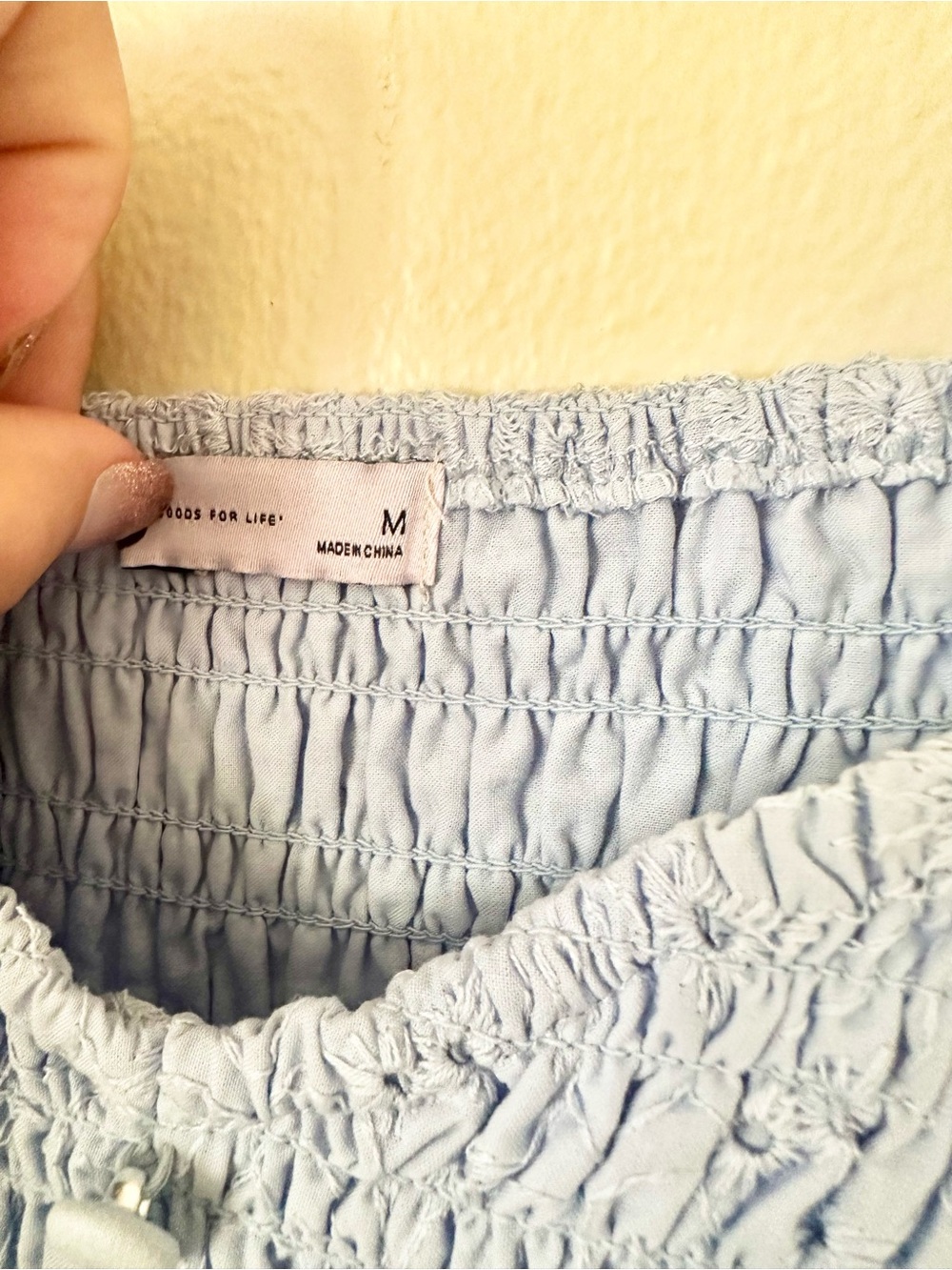 | so • baby blue eyelet puff sleeve sundress • medium | - Picture 5 of 8